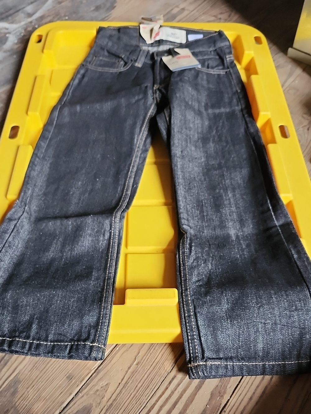 Levi's Men's Black Straight-Leg Jeans